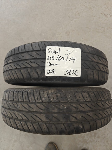 155/65R14 Point S käytetyt kesärenkaat