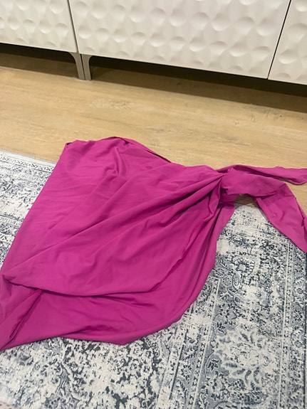 Pinkki uimapuku kietaisumekko