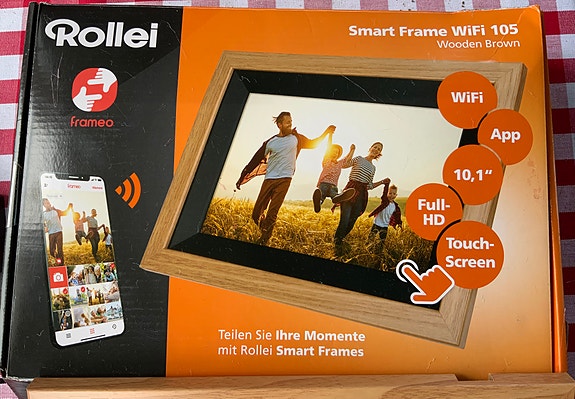 Rollei Smart Frame WiFi 105 Wooden digitaalinen valokuvakehys, ruskea