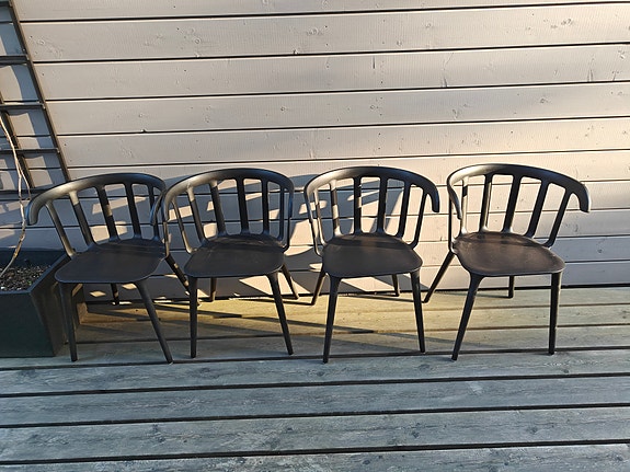 Mustat ulkotuolit 2 kpl ikea ps 2012