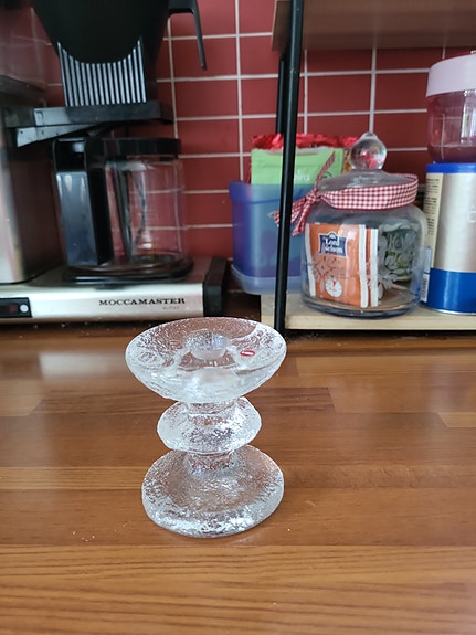 Iittala Festivo kynttilänjalka kirkas lasi 1 solmu