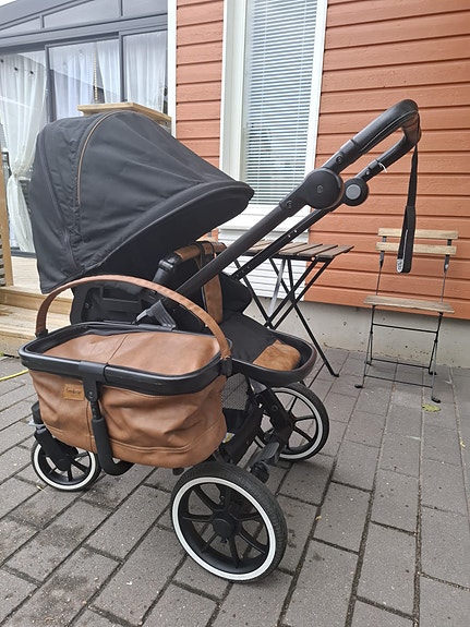 Emmaljunga yhdistelmävaunut musta/ruskea