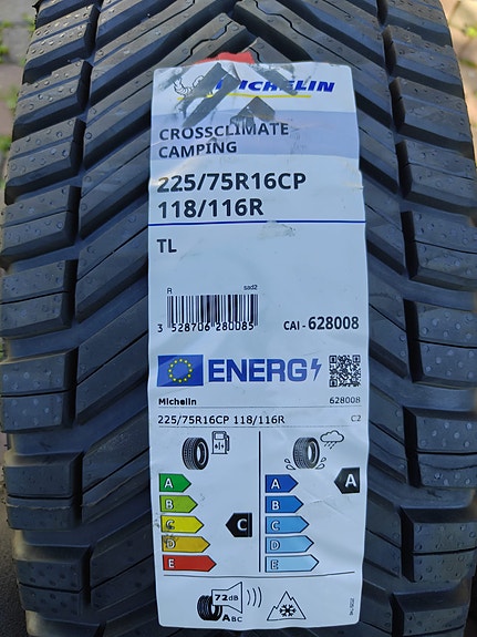 Michelin CrossClimate Camping rengas 225/75R16CP