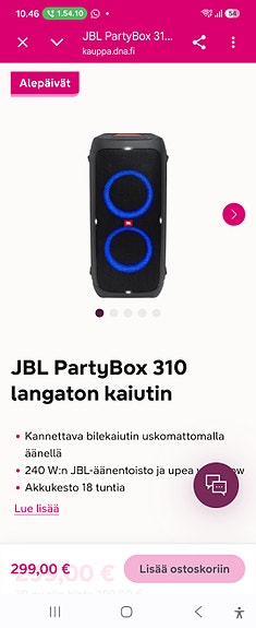 JBL PartyBox 310 langaton kaiutin