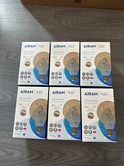 Airam SmartHome wifi-led-lamput E27 7W OVH 90€