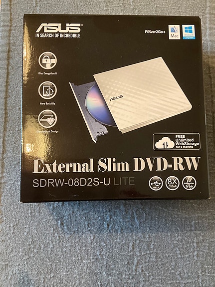 Asus SDRW-08D2S-U LITE ulkoinen DVD-RW-asema
