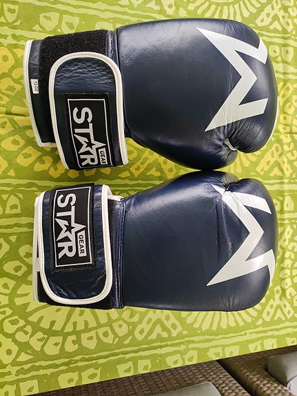 Star Gear nyrkkeilyhanskat sininen/valkoinen koko 12 oz