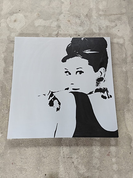 IKEA PJÄTTERYD Audrey Hepburn -canvas-taulu 90x90 cm