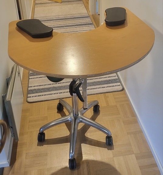 Salli satulatuoli ja työpöytä, säädettävä