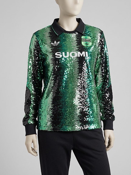Harvinainen Adidas x Anna Isoniemi "Suomi" paljettipaita (Koko L)