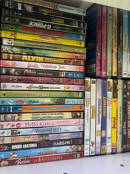 Lasten ja perheen DVD-elokuvia ja piirrettyjä