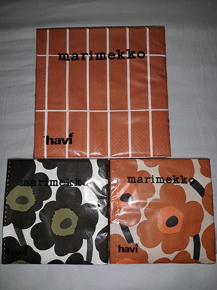 Marimekko servetit 3 pkt Uusi