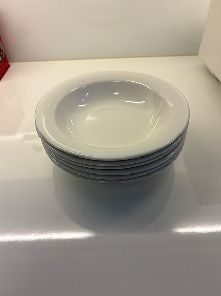 Arabia Arctica syvät lautaset 23 cm valkoinen 6 kpl