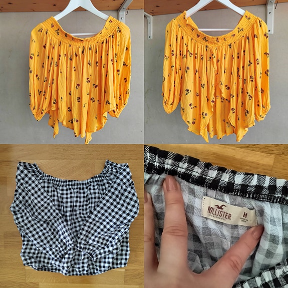 Hollister off-shoulder paidat koko S