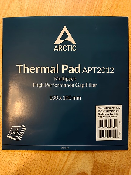 Arctic APT2012 Thermal Pad 100 x 100 mm 1,5 mm