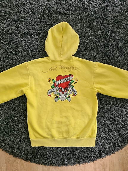 Ed Hardy by Christian Audigier "Love Kills Slowly" huppari, Harvinainen Y2K
