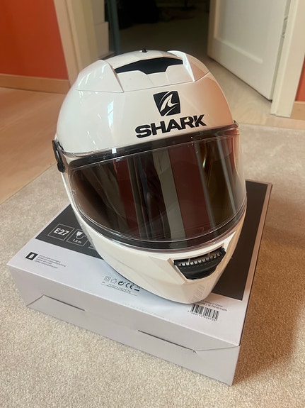 Shark Speed-R Blank kypärä S valkoinen