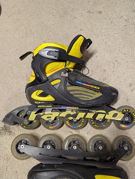 Salomon rullaluistimet 5x80mm renkailla koko 42,2/3