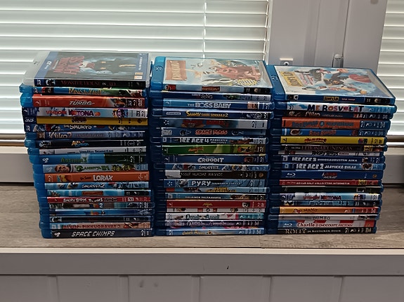 Lasten ja Nuorten Elokuvia ja Piirrettyjä Blu-Ray