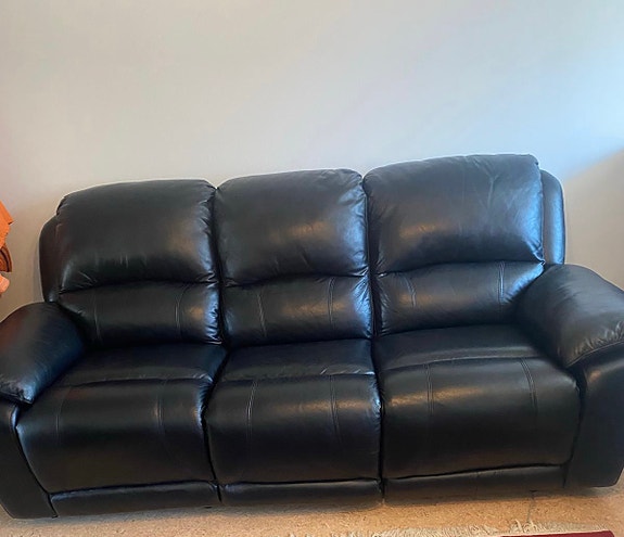 Recliner Leather Sohva 3+1+1