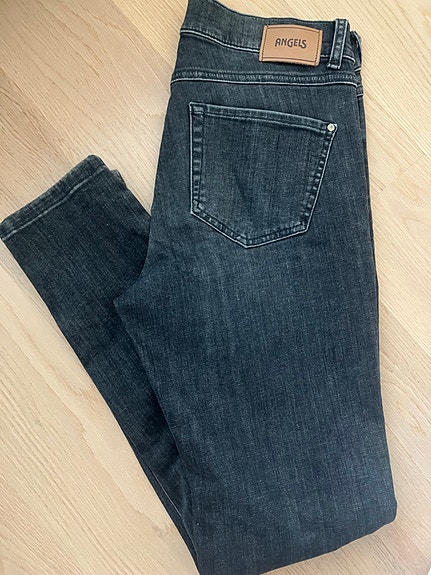 Angels Skinny Zip Detail -farkut, koko 36 (S)