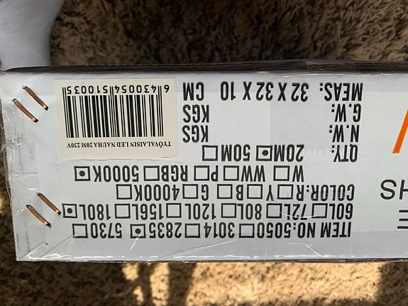 SMD LED valonauha 20 m 230V