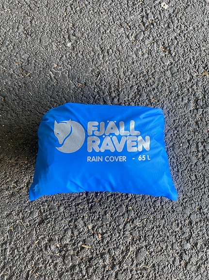 Fjällräven Rain Cover 65L sininen sadesuoja rinkalle