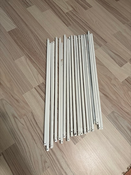 Yleisliukukisko Elfa Classic 550x11x11xmm, valkoinen