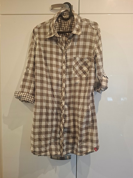 Esprit paitapusero/tunika XL valko/beige