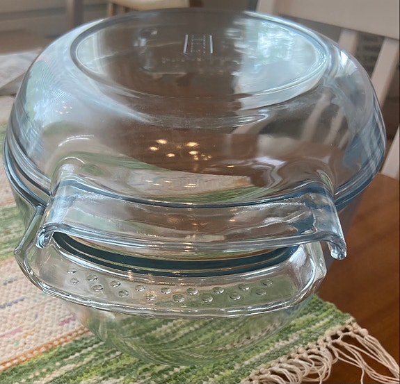 Pyrex lasinen uunivuoka