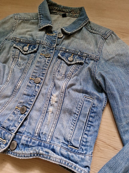 American Eagle farkkutakki cropped M