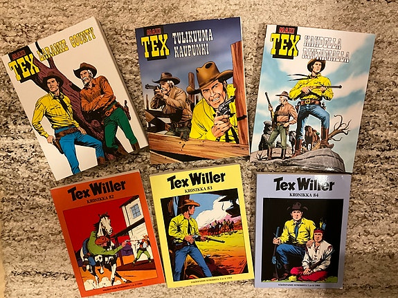 Tex Willer Kronikka 82, 83, 84 / Maxi Tex 49, 50 ja 51 (kappalehinta)