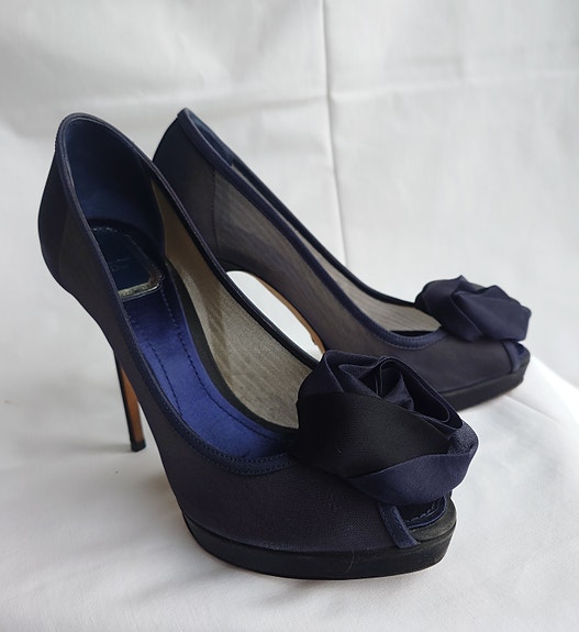 Christian Dior Garden Peep Toe korkokengät