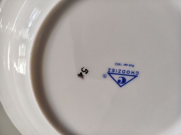Chodziez ruusukuvioinen kahvi- ja ruokailuastiasto