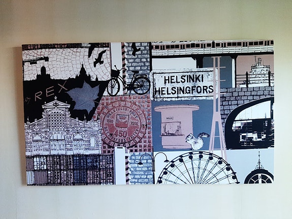 Vallila " Helsinki " kangastaulu 80x140cm