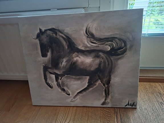 Hevonen canvas taulu