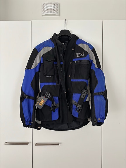 IXS Motorcycle ajotakki DM musta/sininen
