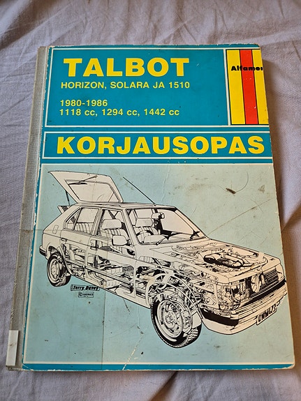 Talbot Horizon Solara 1510 korjausopas 1980–1986 Haynes