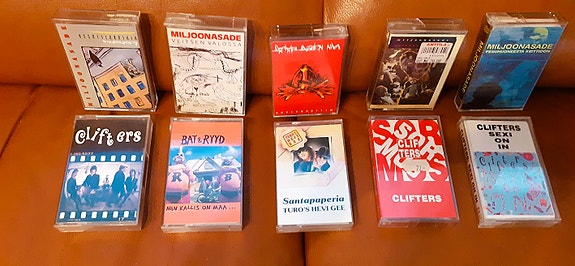 C-Kasetteja Clifters Bat & Ryyd Turo´s Hevi Gee Miljoonasade yms