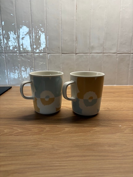 Marimekko Oiva Suur Unikko -kahvikupit 2 kpl