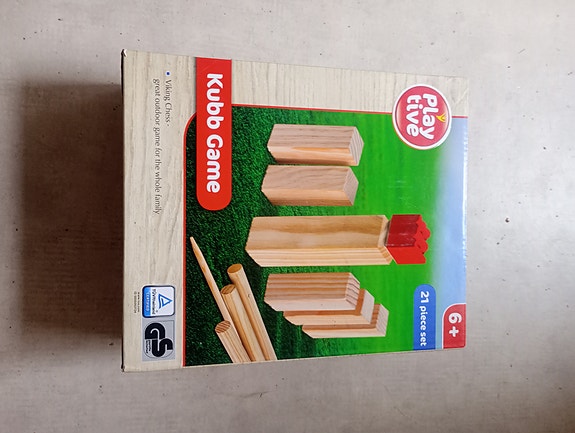 Playtive Kubb-peli ulkokäyttöön koko perheelle, 21 osaa