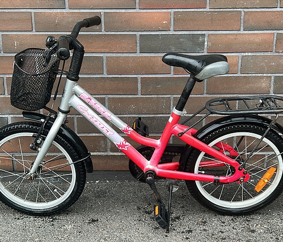 Crescent lastenpyörä 16" pinkki/harmaa