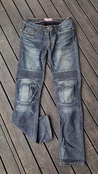 Naisten Spidi Denim Jeans moottoripyöräfarkut koko 33 sininen