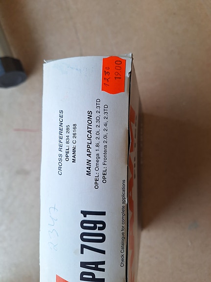 Ilmansuodatin Opel