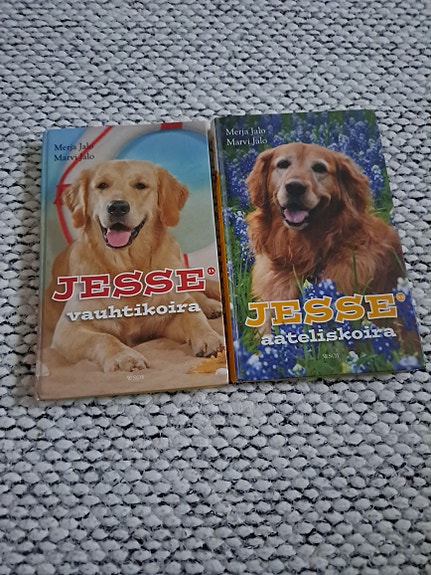 Jesse vauhtikoira ja Jesse metsäkoira kirjat