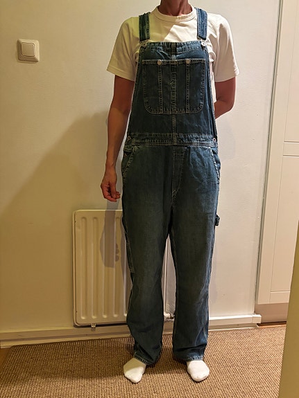 H&M farkkuhaalarit, koko M relaxed fit
