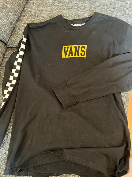 Vans Off The Wall pitkähihainen paita M musta