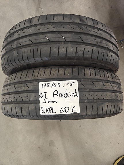 175/65R15 GT Radial käytetyt kesärenkaat