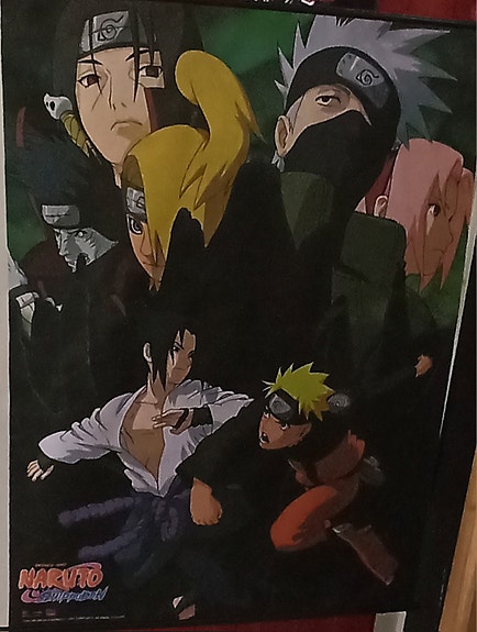 Naruto Shippuden kangasjuliste, manga, anime, seinävaate, juliste, kangas.