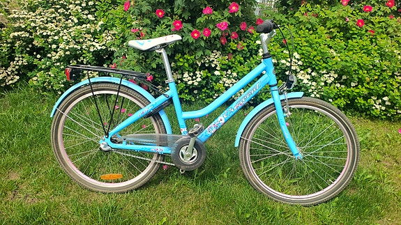 Crescent lasten polkupyörä 24" sininen